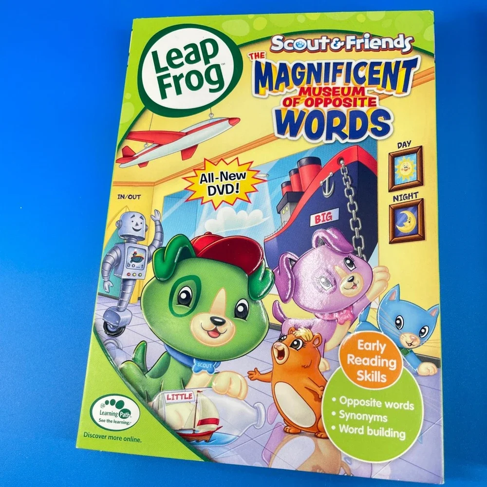 Leap Frog 4 DVD Lot Educational Math Phonics Shapes Home School Preschool Cases